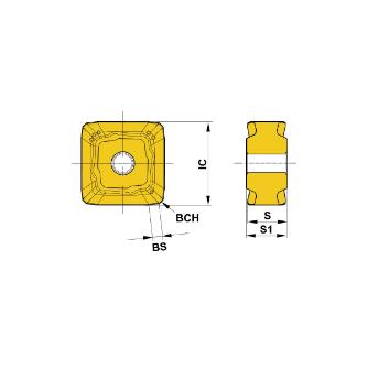 三菱マテリアル（株） カッタチップ SNMU カッタチップ（超硬コーティング） SNMU1206C05ZNER-M MC520