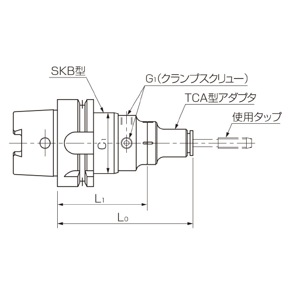 カトウ工機（株） SKB型タッパー HSK-SKB ＳＫＢ型タッパー HSK-E40-SKB412