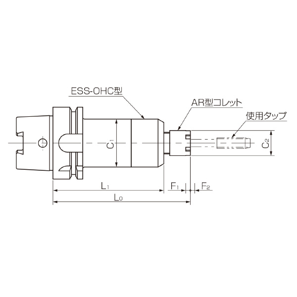 カトウ工機（株） ESS－OHC型タッパー HSK-ESS-OHC ＥＳＳ－ＯＨＣ型タッパー HSK-E40-ESS412-OHC