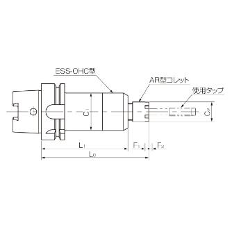 カトウ工機（株） ESS－OHC型タッパー HSK-ESS-OHC ＥＳＳ－ＯＨＣ型タッパー HSK-E50-ESS412-OHC