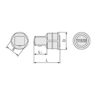 ＴＯＮＥ（株） ラチェットめがね用アダプター RA ラチェットめがね用アダプター RA2