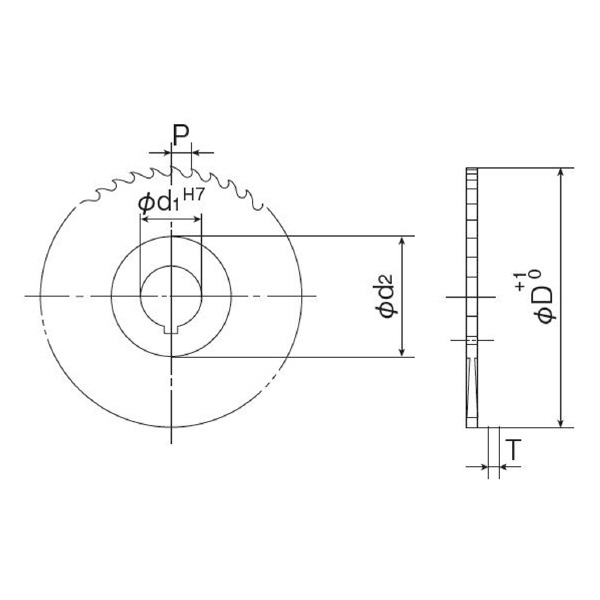 岡﨑精工（株） 強力型メタルソー HMMS 強力型メタルソー HMMS 100X1.0X25.4-P6(ﾎﾓ)