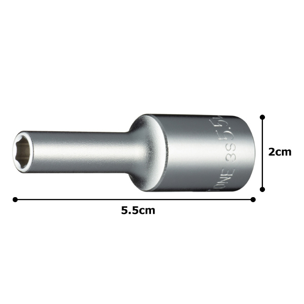ＴＯＮＥ（株） ディープソケット(6角) 3S ディープソケット 3S-5.5L