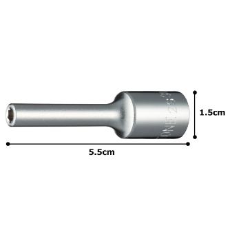 ＴＯＮＥ（株） ディープソケット(6角) 2S ディープソケット 2S-03L