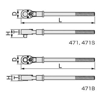 ＴＯＮＥ（株） ラチェットハンドル 471S ラチェットハンドル 471S