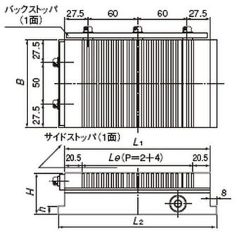 カネテック（株） 細目強力形永磁チャック RMAW 細目強力形永磁チャック RMAW-1018