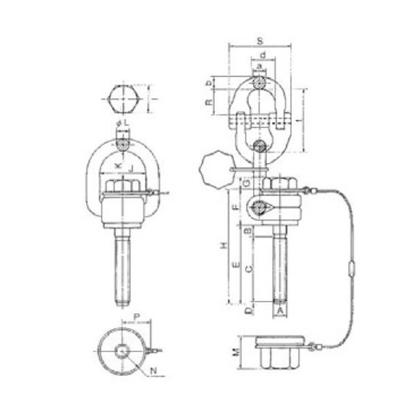 イーグルクランプ（株） 穴吊用冶具 VLGRII型 穴吊用冶具 VLGR2-3