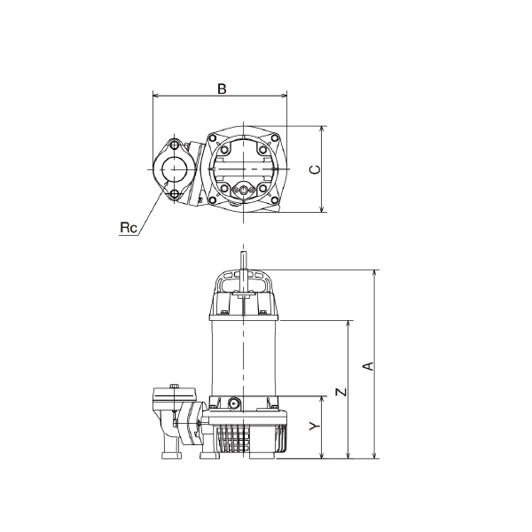 （株）寺田ポンプ製作所 水中ポンプ PG 水中ポンプ PG-250 50HZ