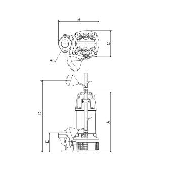 （株）寺田ポンプ製作所 水中ポンプ PGA 水中ポンプ PGA-250T 50HZ