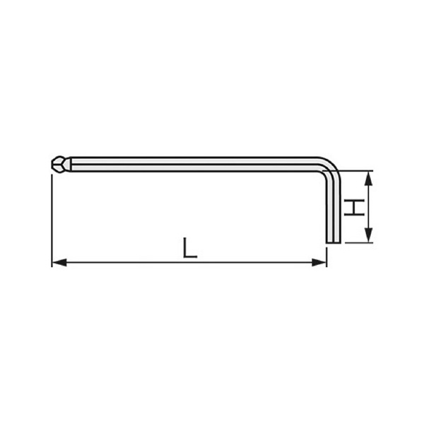 ＴＯＮＥ（株） ロングボールポイントL形レンチ(インチサイズ) BLB ６角棒レンチ BLB-12