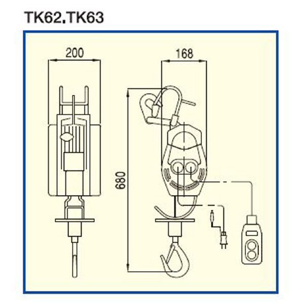 トーヨーコーケン（株） ベビーウィンチ・簡易型ホイスト TK ベビーウィンチ・簡易型ホイスト TK-62