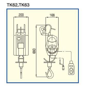 トーヨーコーケン（株） ベビーウィンチ・簡易型ホイスト TK ベビーウィンチ・簡易型ホイスト TK-63