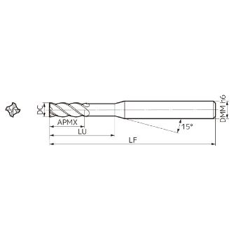 住友電気工業（株） ZXコート深彫り UP MILL SSUPR4000ZX ＺＸコート深彫り　ＵＰ　ＭＩＬＬ SSUPR4030ZX ACZ50M