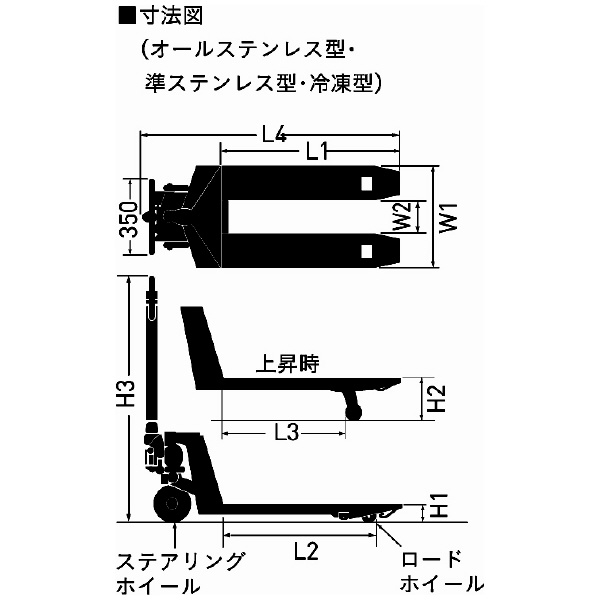 （株）をくだ屋技研 キャッチパレット オールステンレス仕様 CPFS キャッチパレット　オールステンレス仕様 CPFS-10S-100H