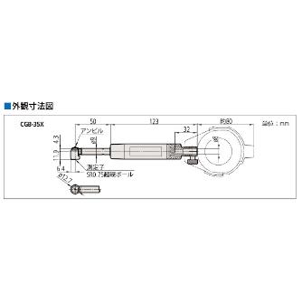 （株）ミツトヨ シリンダゲージ CGB シリンダゲージ CGB-160X 511-764