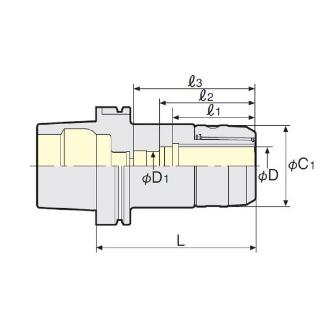 （株）日研工作所 高速回転用ミーリングチャック HSK-C 高速回転用ミーリングチャック HSK50E-C12-80G