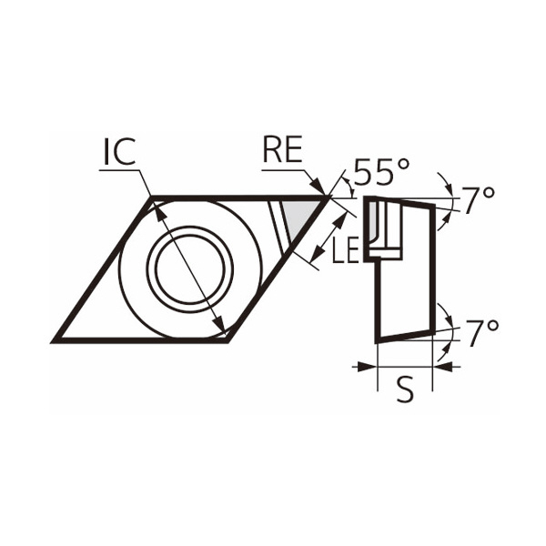 住友電気工業（株） スミダイヤ スローアウェイチップ NU-DCMT-DM スミダイヤ　スローアウェイチップ NU-DCMT070204L-DM DA150