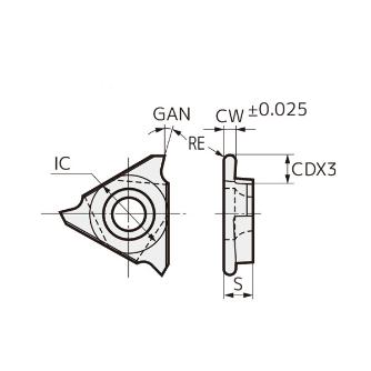 住友電気工業（株） SEC－溝入れバイト インサート TGAR-R ＳＥＣ－溝入れバイト　インサート TGAR4150R H1