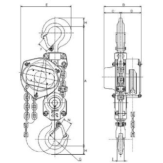 象印チェンブロック（株） 小型軽量チェーンブロック C21 懸垂式チェーンブロック C21-3-3M (C21-03030)