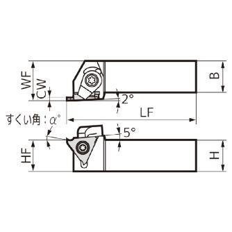住友電気工業（株） SEC－溝入れバイト ホルダ GWC ＳＥＣ－溝入れバイト　ホルダ GWCL2525-15