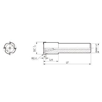 住友電気工業（株） スミダイヤエンドミル DFE スミダイヤエンドミル DFE4200GS DA2200