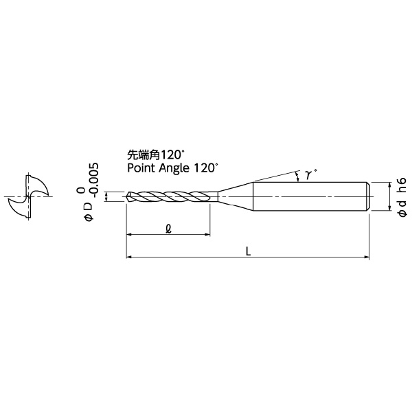日進工具（株） 無限コーティング ミニチュアドリル MDR-R 無限コーティング　ミニチュアドリル MDR-R 0.17X1.8