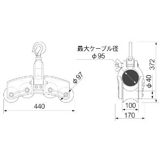 育良精機（株） 四連金車 IS 四連金車 IS-4WH