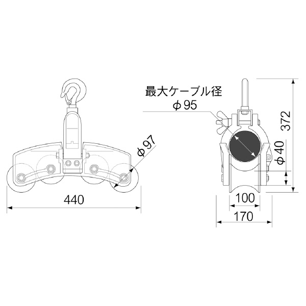 育良精機（株） 四連金車 IS 四連金車 IS-4WH