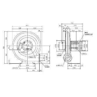 ＳＤＧ（株） 安全増防爆型電動送風機 ME-KSB 安全増防爆型電動送風機 ME-KSB-400-R311