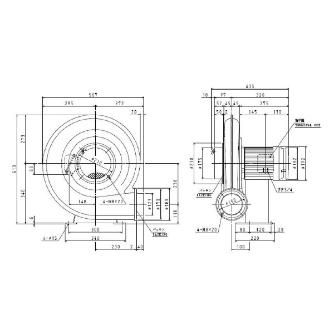 ＳＤＧ（株） 安全増防爆型電動送風機 ME-KSB 安全増防爆型電動送風機 ME-KSB-1500-R311