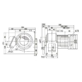 ＳＤＧ（株） 安全増防爆型電動送風機 ME-FS 安全増防爆型電動送風機 ME-FS-150-R313