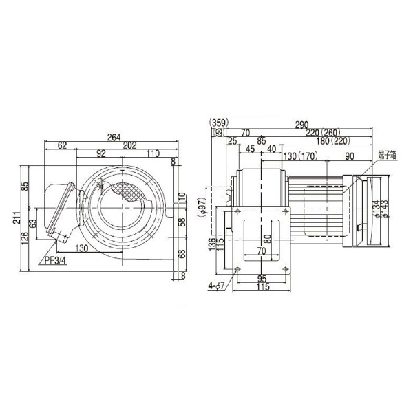 ＳＤＧ（株） 安全増防爆型電動送風機 ME-FS 安全増防爆型電動送風機 ME-FS-150-R313