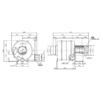 ＳＤＧ（株） 安全増防爆型電動送風機 ME-U75 安全増防爆型電動送風機 ME-U75-4-R313