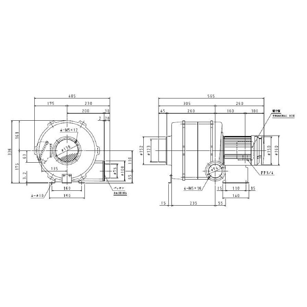 ＳＤＧ（株） 安全増防爆型電動送風機 ME-U75 安全増防爆型電動送風機 ME-U75-4-R313