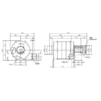 ＳＤＧ（株） 安全増防爆型電動送風機 ME-U75 安全増防爆型電動送風機 ME-U75-5-R313