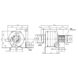 ＳＤＧ（株） 安全増防爆型電動送風機 ME-U100B 安全増防爆型電動送風機 ME-U100B-55-R311