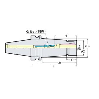 （株）日研工作所 高速回転用スリムチャック NBT-SKT 高速回転用スリムチャック NBT30-SKT13C-75P