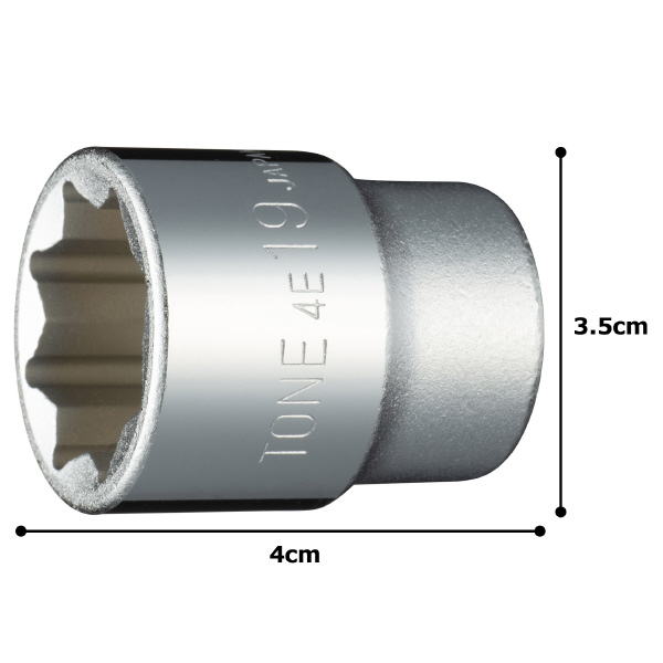 ＴＯＮＥ（株） ソケット(8角) 4E ソケット 4E-19