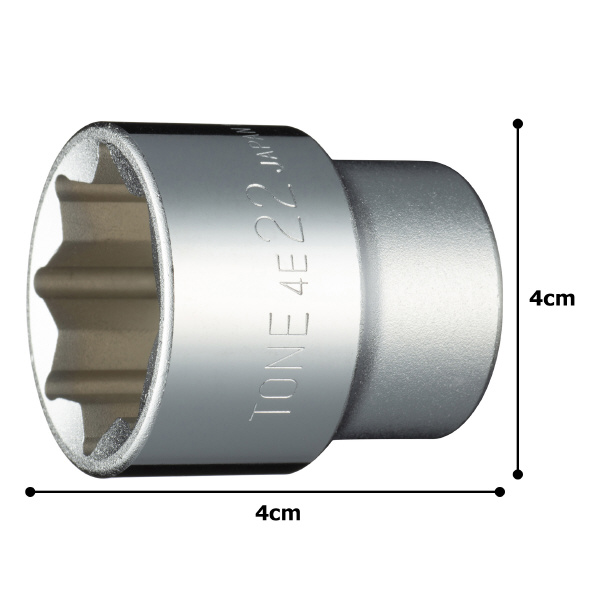 ＴＯＮＥ（株） ソケット(8角) 4E ソケット 4E-22