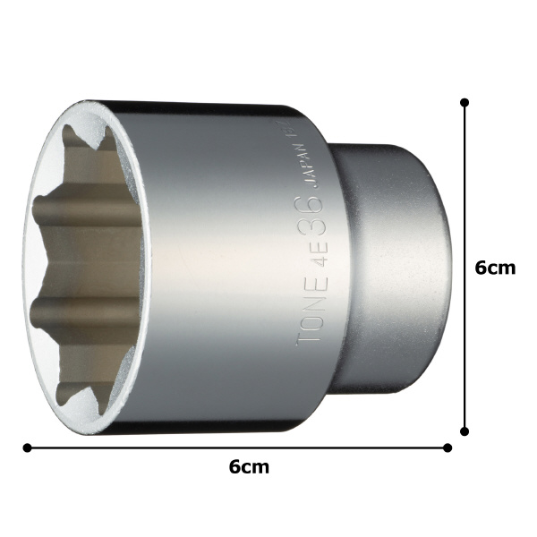 ＴＯＮＥ（株） ソケット(8角) 4E ソケット 4E-36