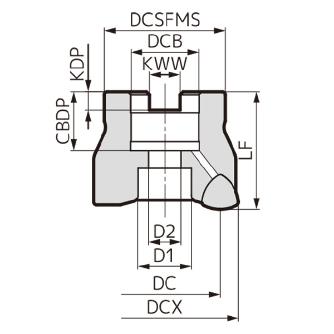 住友電気工業（株） SEC－スミデュアルミル カッタ DMSW-R ＳＥＣ－スミデュアルミル　カッタ DMSW08063R04