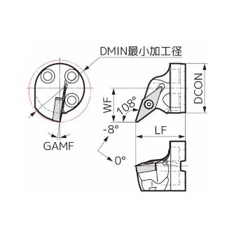 住友電気工業（株） 内径旋削用スマートダンパー 交換式ヘッド SVQB 内径旋削用スマートダンパー　交換式ヘッド SDB40-SVQBR1604-50