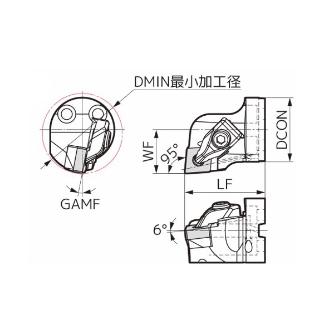 住友電気工業（株） 内径旋削用スマートダンパー 交換式ヘッド DCLN 内径旋削用スマートダンパー　交換式ヘッド SDB40-DCLNR1204-50