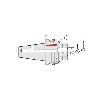 （株）日研工作所 メジャードリームモジュラー ベースホルダ NBT-MDQ メジャードリームモジュラー　ベースホルダ NBT50-MDQ42-100