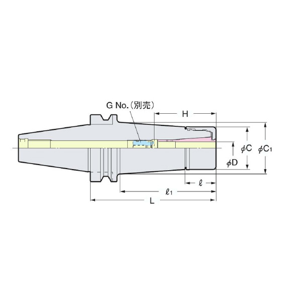 （株）日研工作所 VCホルダ NBT-VC ＶＣホルダ NBT50-VC13-165