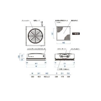 日本エアーテック（株） HEPAフィルターユニット MAC ＨＥＰＡフィルターユニット MAC-2A-51