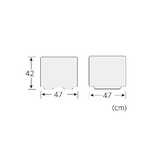 （株）リッチェル タウンプランター WS 角45型 石はだ タウンプランター ﾀｳﾝﾌﾟﾗﾝﾀｰWS ｶｸ45ｶﾞﾀ ｲｼﾊﾀﾞ