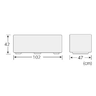 （株）リッチェル タウンプランター WS 100型 石はだ タウンプランター ﾀｳﾝﾌﾟﾗﾝﾀｰWS 100ｶﾞﾀ ｲｼﾊﾀﾞ