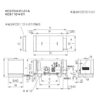 オリオン機械（株） サイレントボックス KCS サイレントボックス KCS70-B-01A