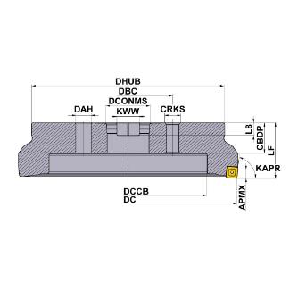 三菱マテリアル（株） カッタ 正面削り用(シャンクタイプ) WSF406W カッタ　正面削り用（シャンクタイプ） WSF406WR25022KN